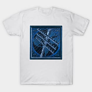 Telephone Telegraph Lines Poles Globe 1935 Winold Reiss T-Shirt